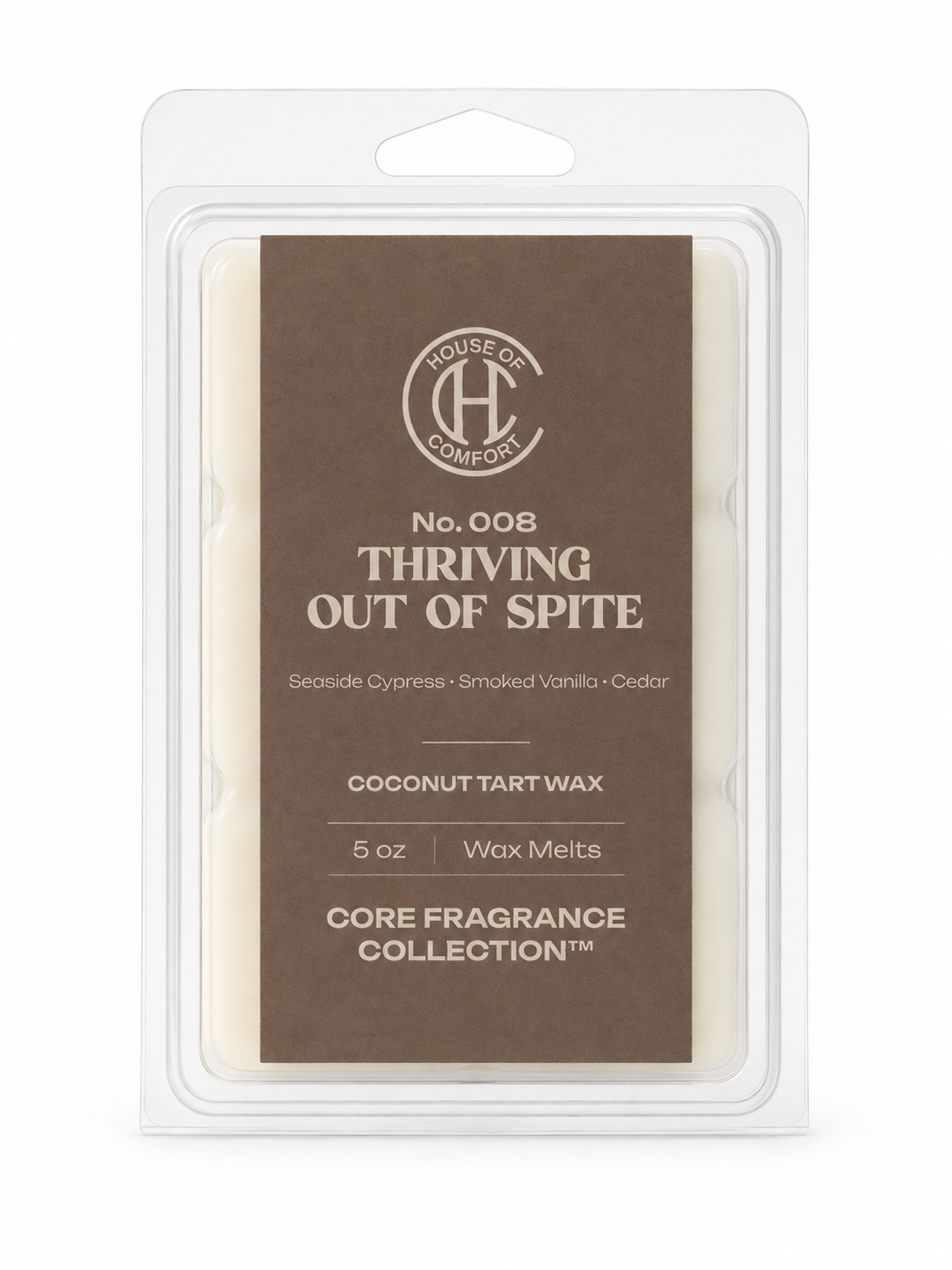Thriving Out of Spite - Wax Melt [Seaside Cypress • Smoked Vanilla • Cedar]