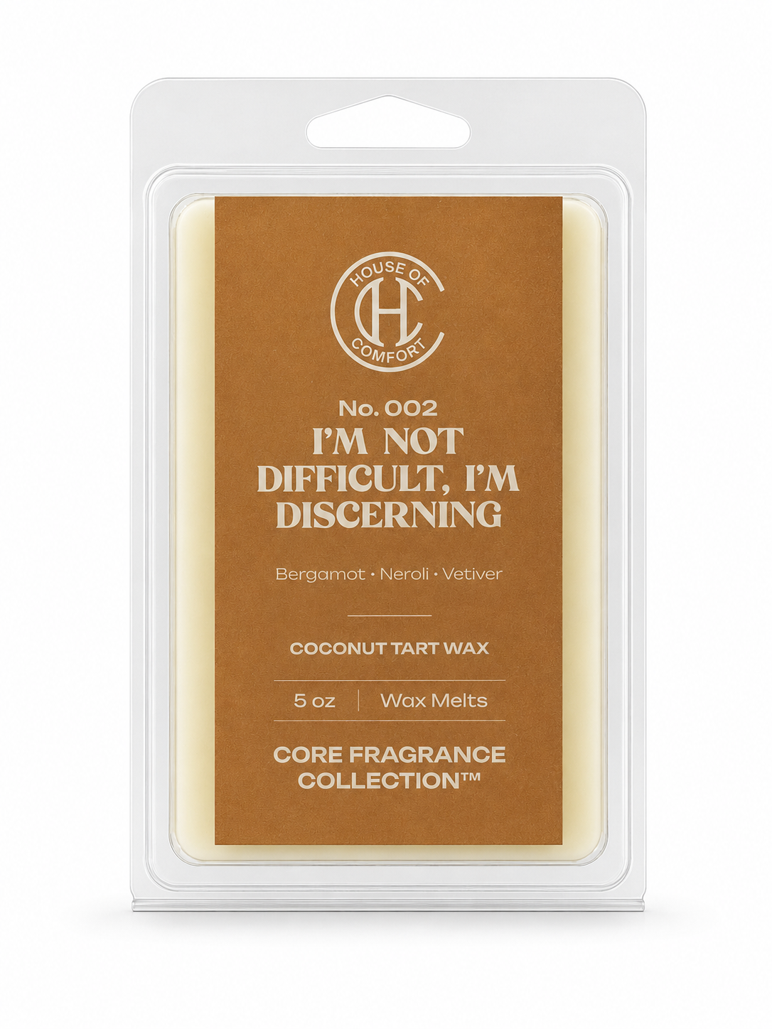 I’m Not Difficult , I’m Discerning - Wax Melt [Bergamot · Neroli · Vetiver]