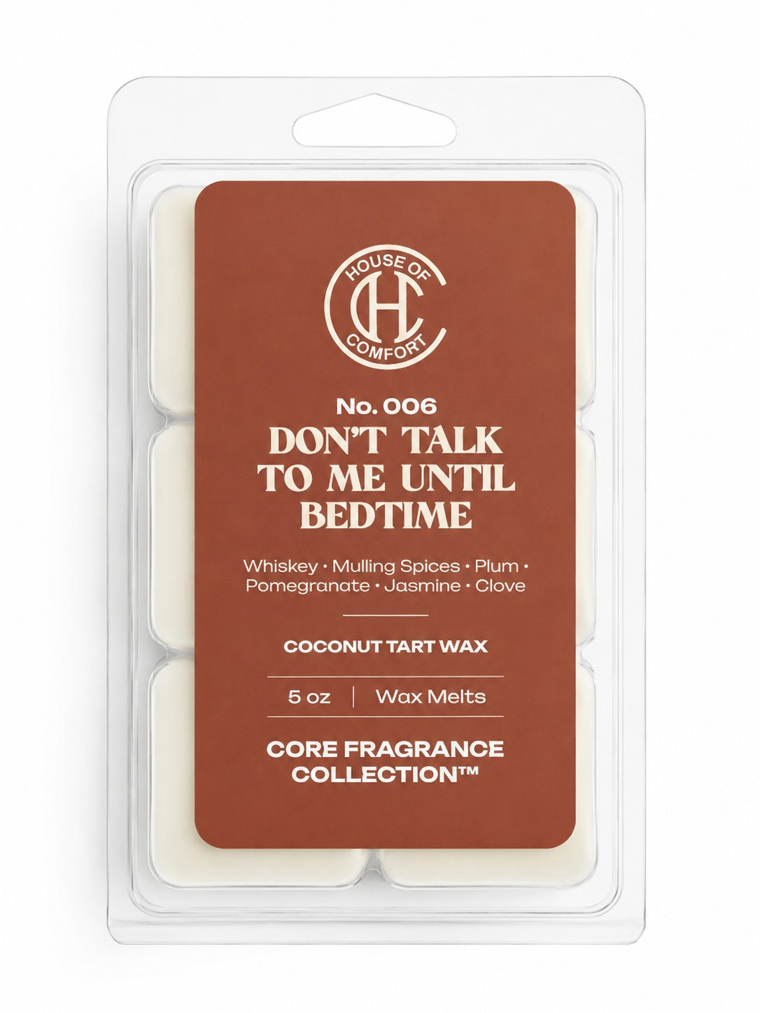 Don't Talk To Me Until Bedtime - Wax Melt [Whiskey • Spiced Plum • Clove]