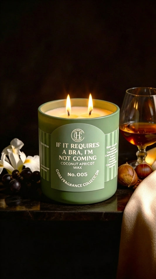 No. 005 - If It Requires A Bra, I’m Not Coming, Candle