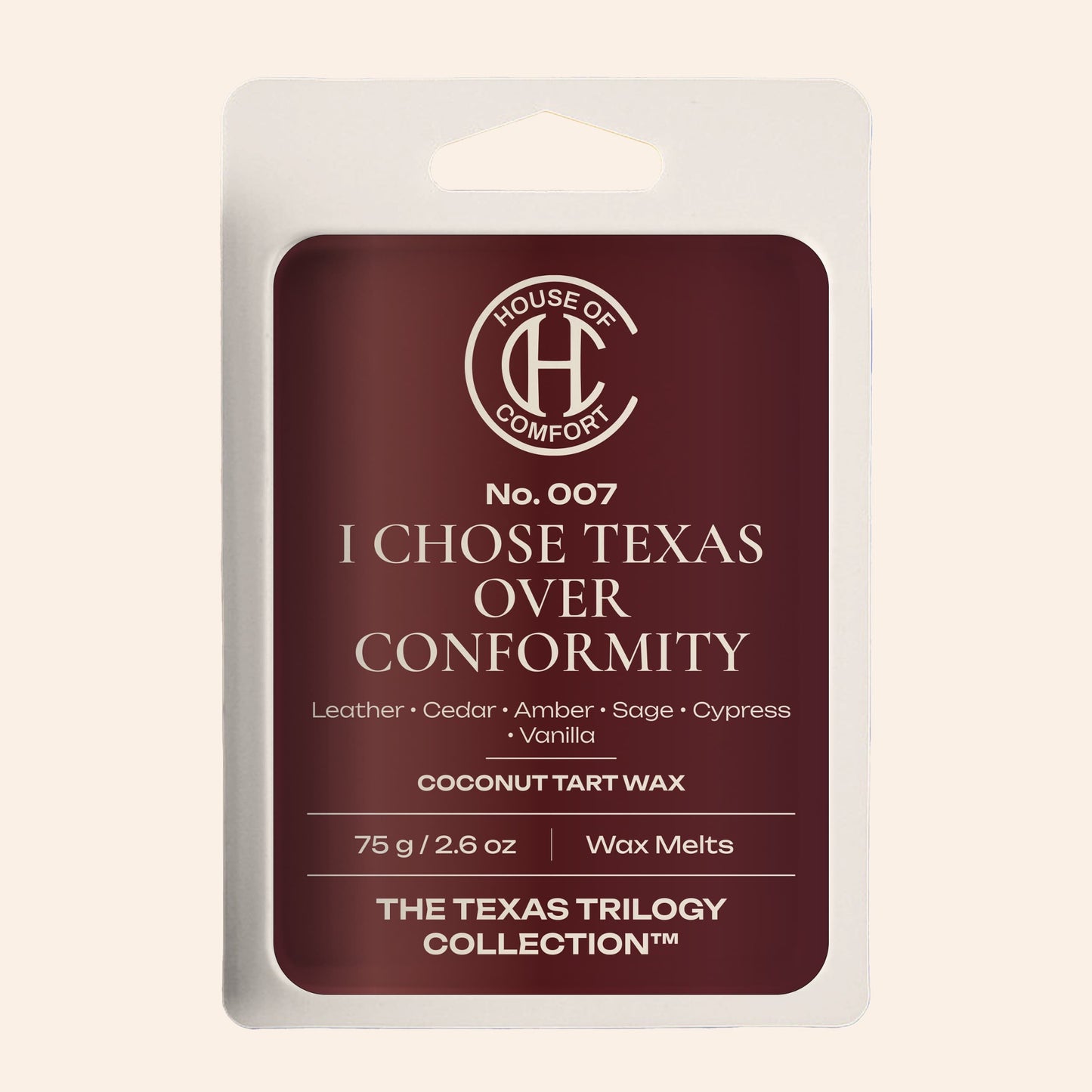 No. 007 – I Chose Texas Over Conformity | Luxury Wax Melt